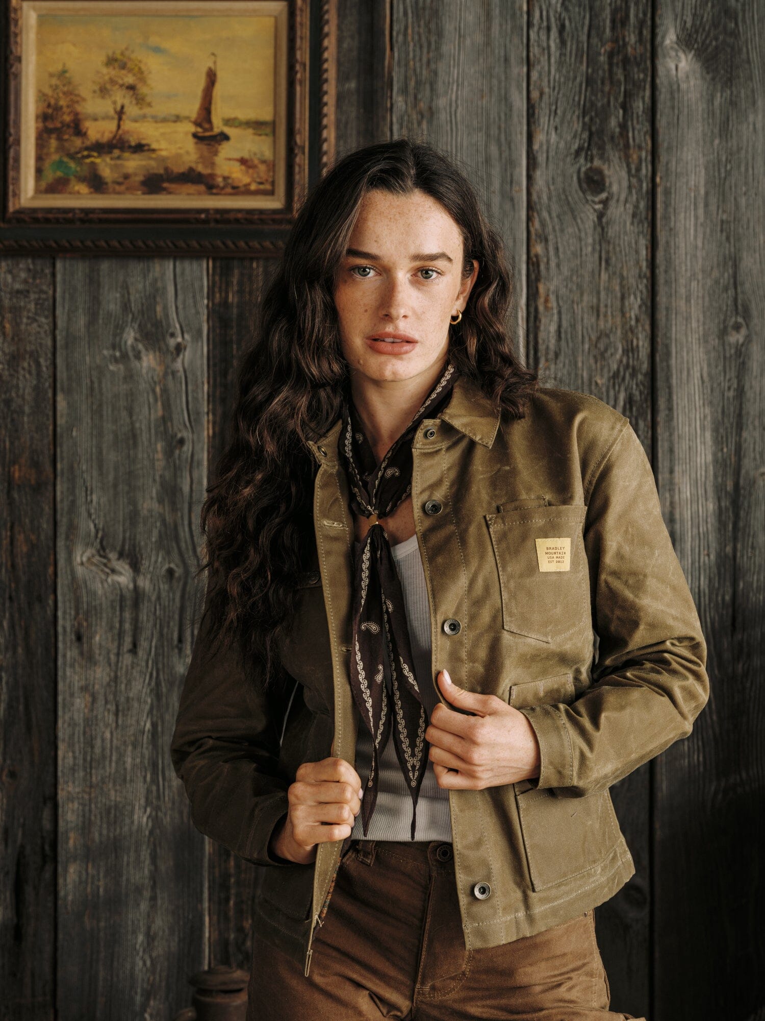 Women's Cabin Jacket - Field Tan – Bradley Mountain