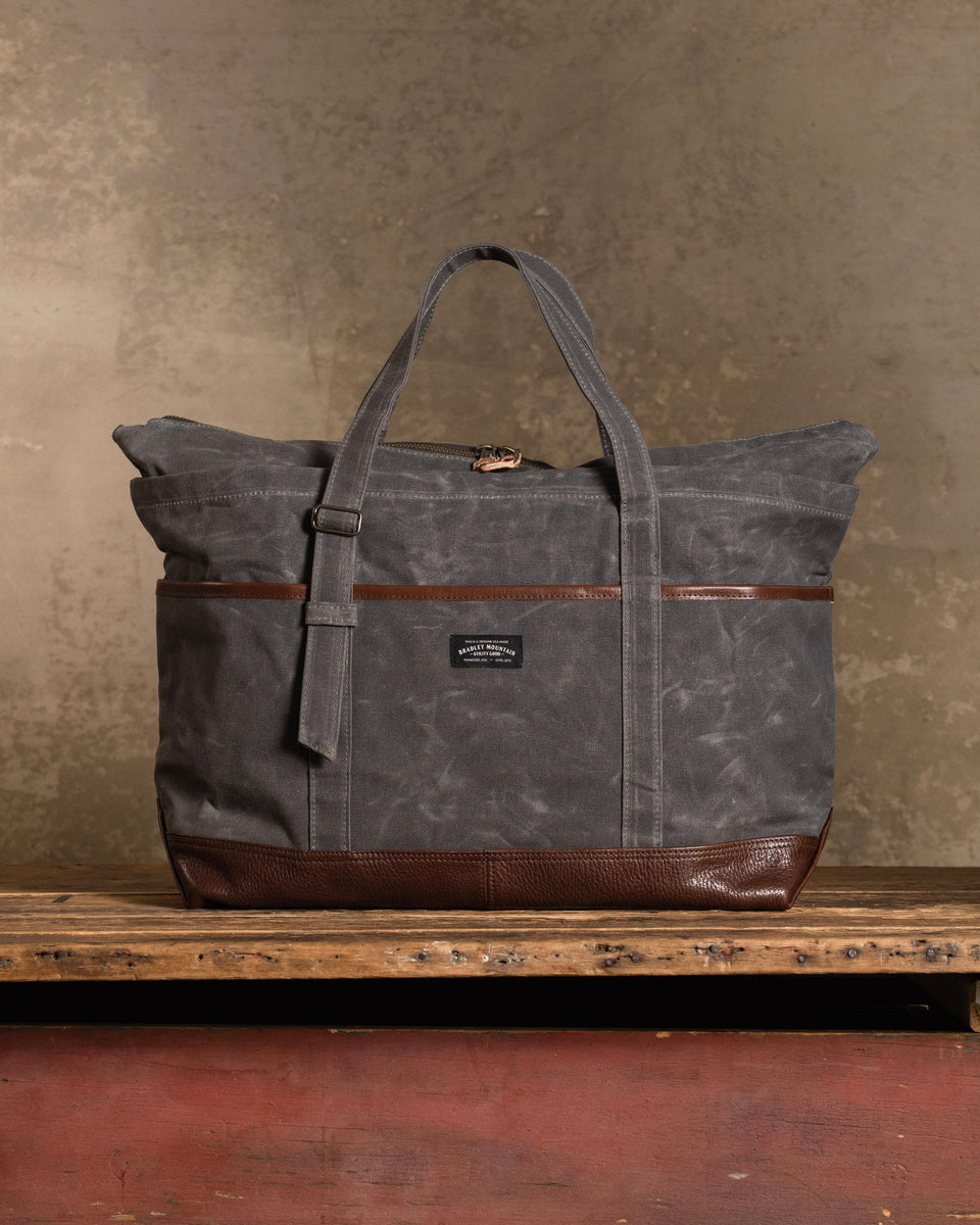 The Charter Zipper Tote - Smoke | Bradley Mountain