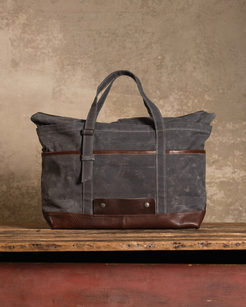 The Charter Zipper Tote - Smoke | Bradley Mountain