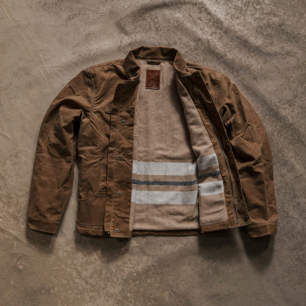 ジャケット・アウター AUBERGE BIL PIT 42 Cabin Jacket w/ Zipper - Brush Brown – Bradley Mountain