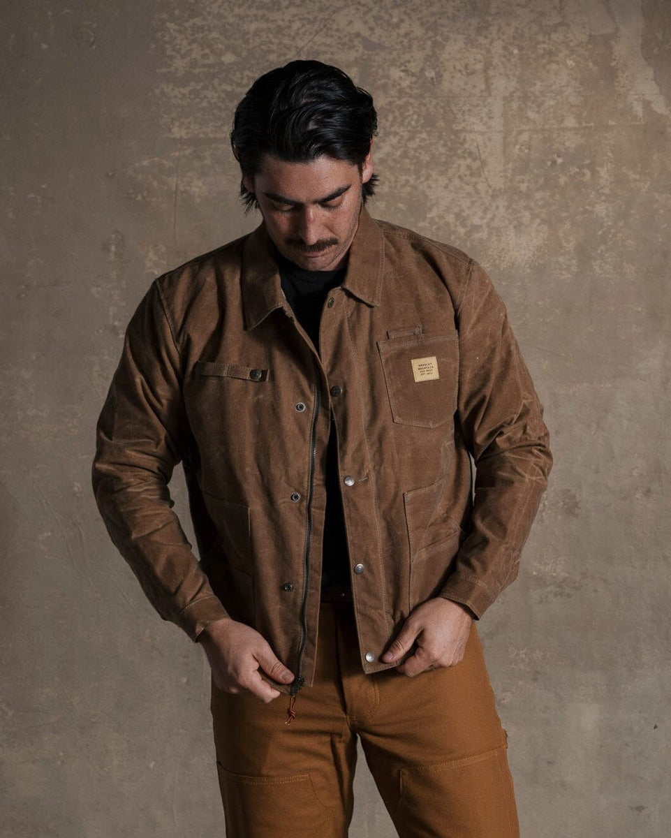 Cabin Jacket w/ Zipper - Brush Brown – Bradley Mountain