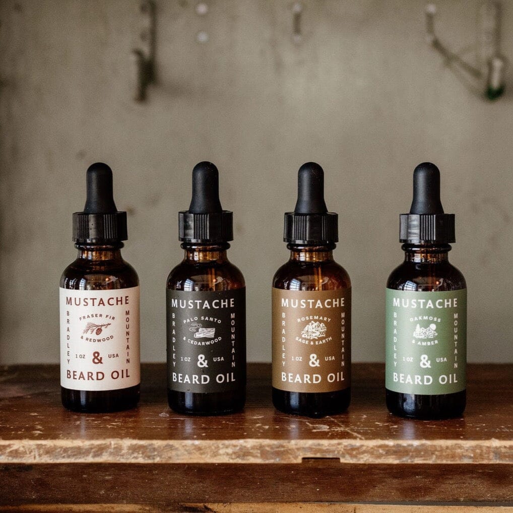 Mustache & Beard Oil - Palo Santo & Cedarwood – Bradley Mountain