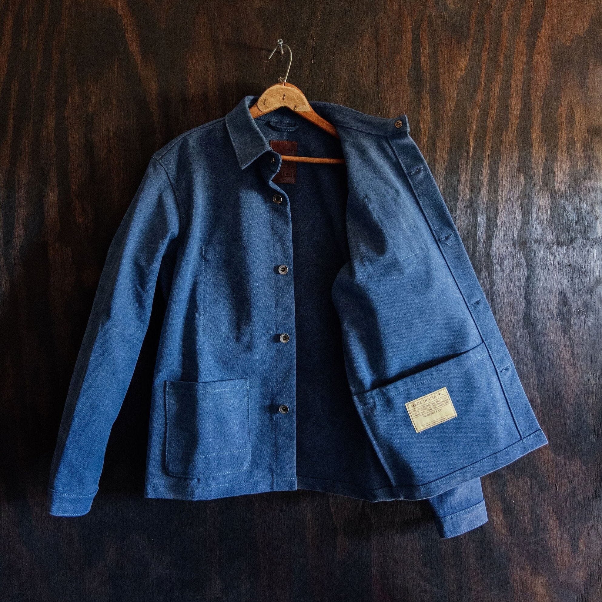 Edison Chore Coat - Stone Washed Indigo – Bradley Mountain