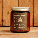 Burnt Oak & Olibanum Candle Bradley Mountain 