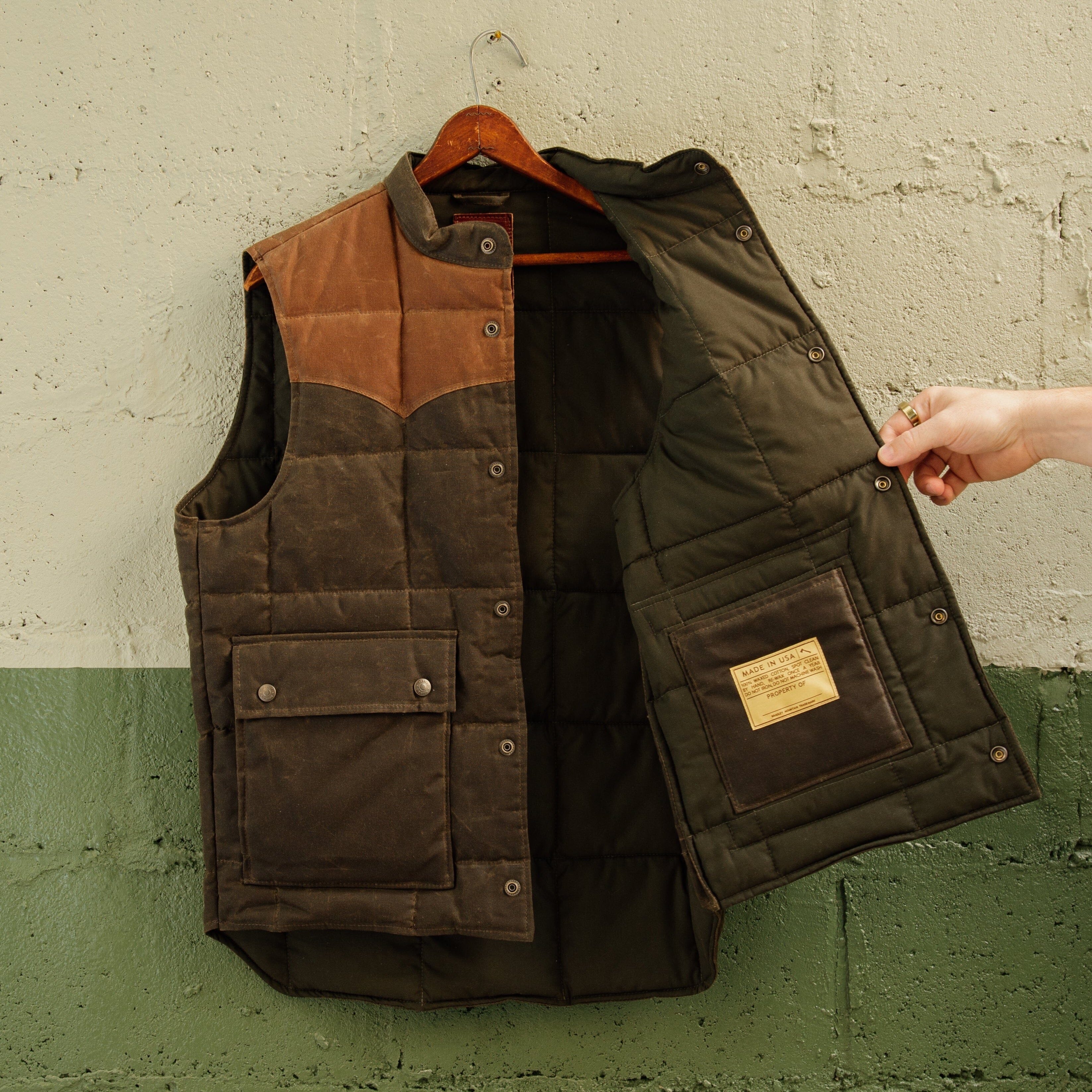 Navigator Vest - Western Olive – Bradley Mountain