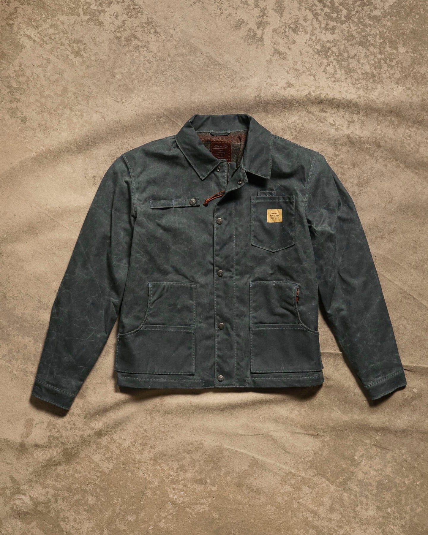 Cabin Jacket w/ Zipper - Charcoal – Bradley Mountain