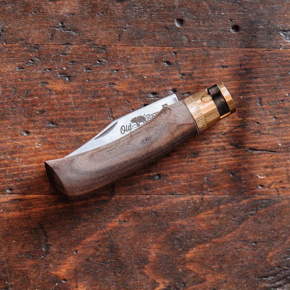 Old Bear Carbon Walnut Knife – Bradley Mountain