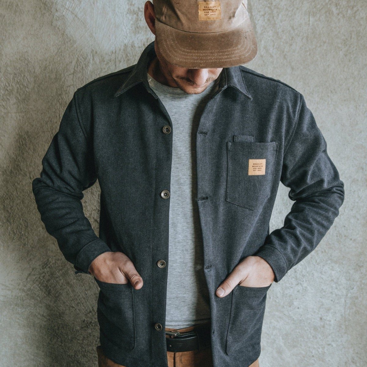 Edison Chore Coat - Stone Washed Black – Bradley Mountain