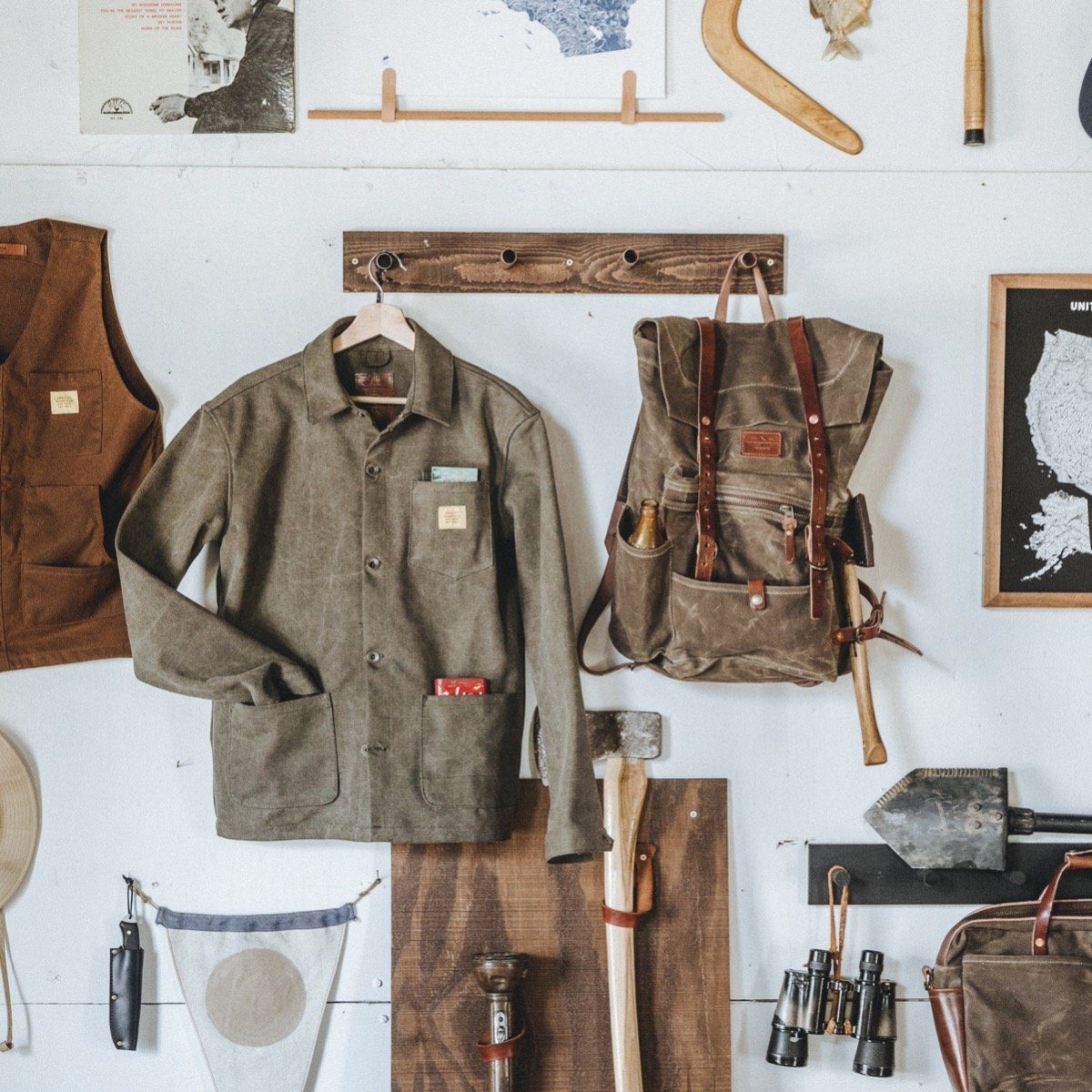 Edison Chore Coat - Stone Washed Olive – Bradley Mountain