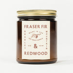 Fraser Fir & Redwood Candle Bradley Mountain 