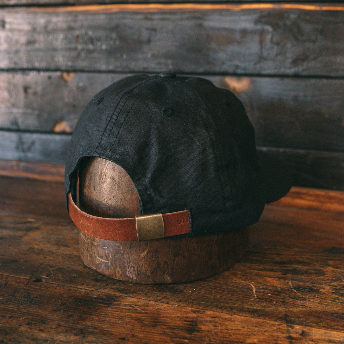 leather baseball hat