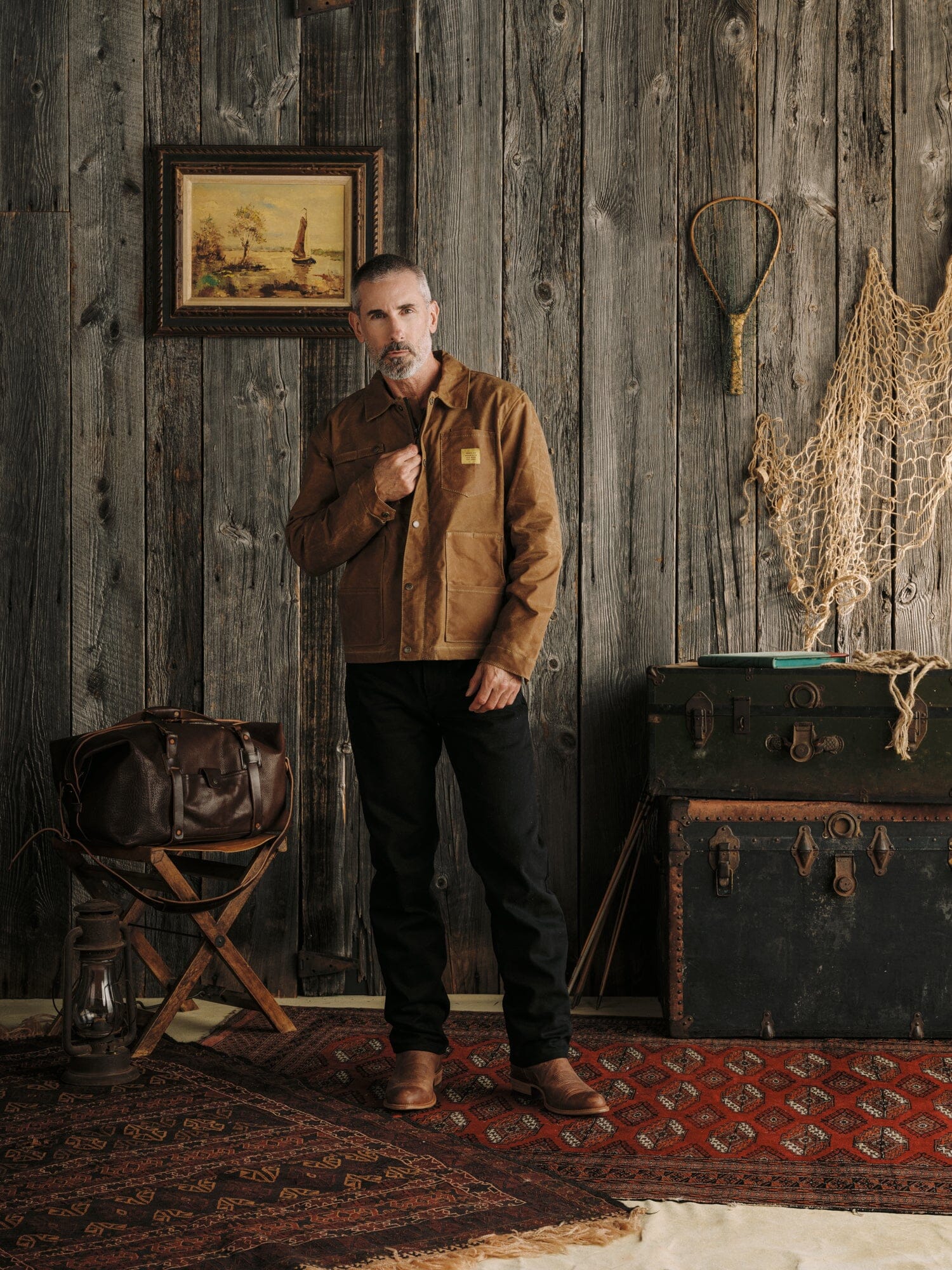 Cabin Jacket w/ Zipper - Brush Brown – Bradley Mountain