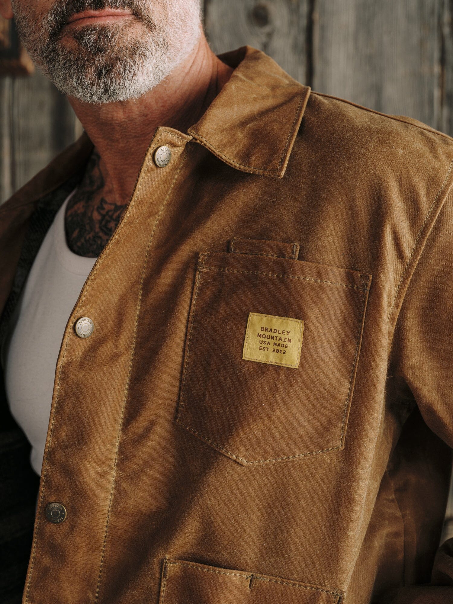 Cabin Jacket w/ Zipper - Brush Brown – Bradley Mountain