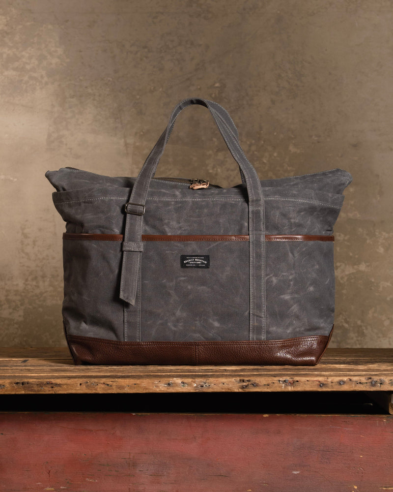 The Charter Zipper Tote - Smoke | Bradley Mountain