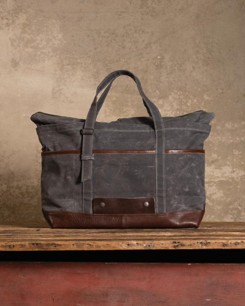 The Charter Zipper Tote - Smoke | Bradley Mountain