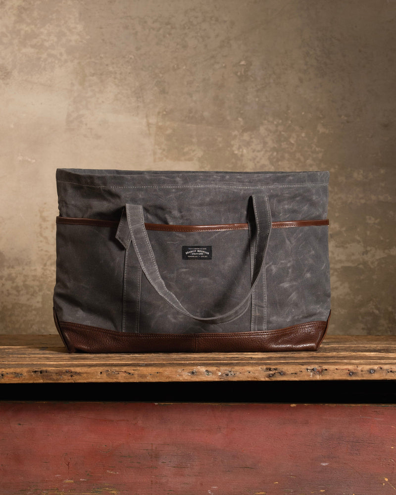 The Charter Zipper Tote - Smoke | Bradley Mountain