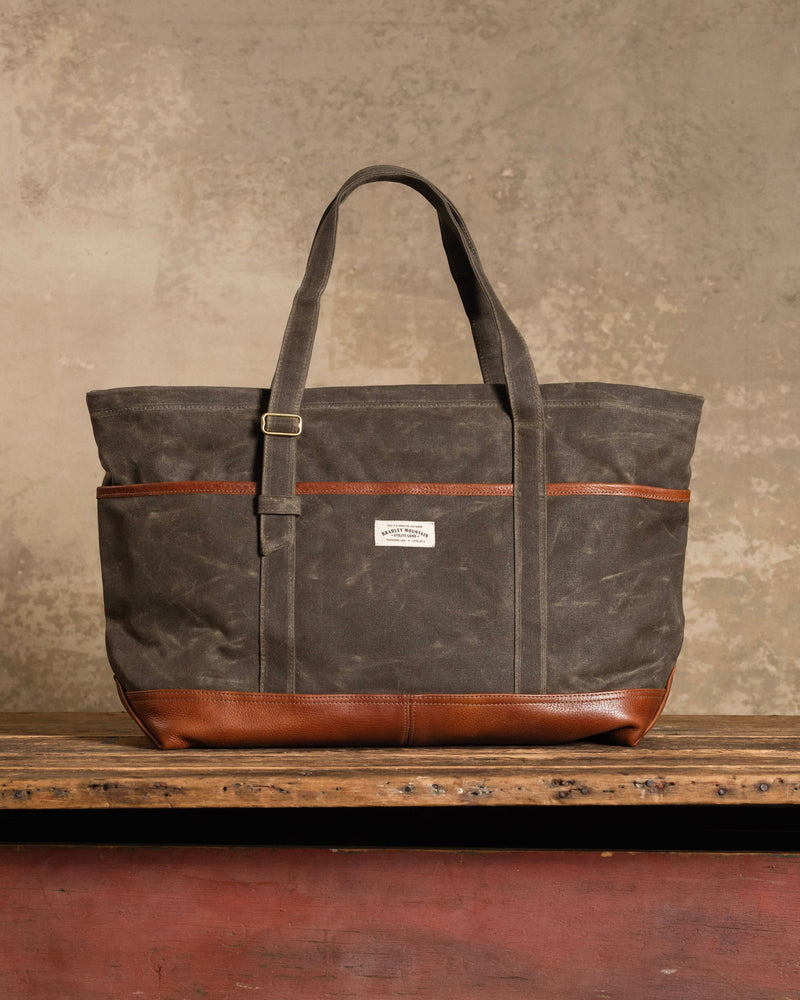 The Charter Zipper Tote - Smoke | Bradley Mountain