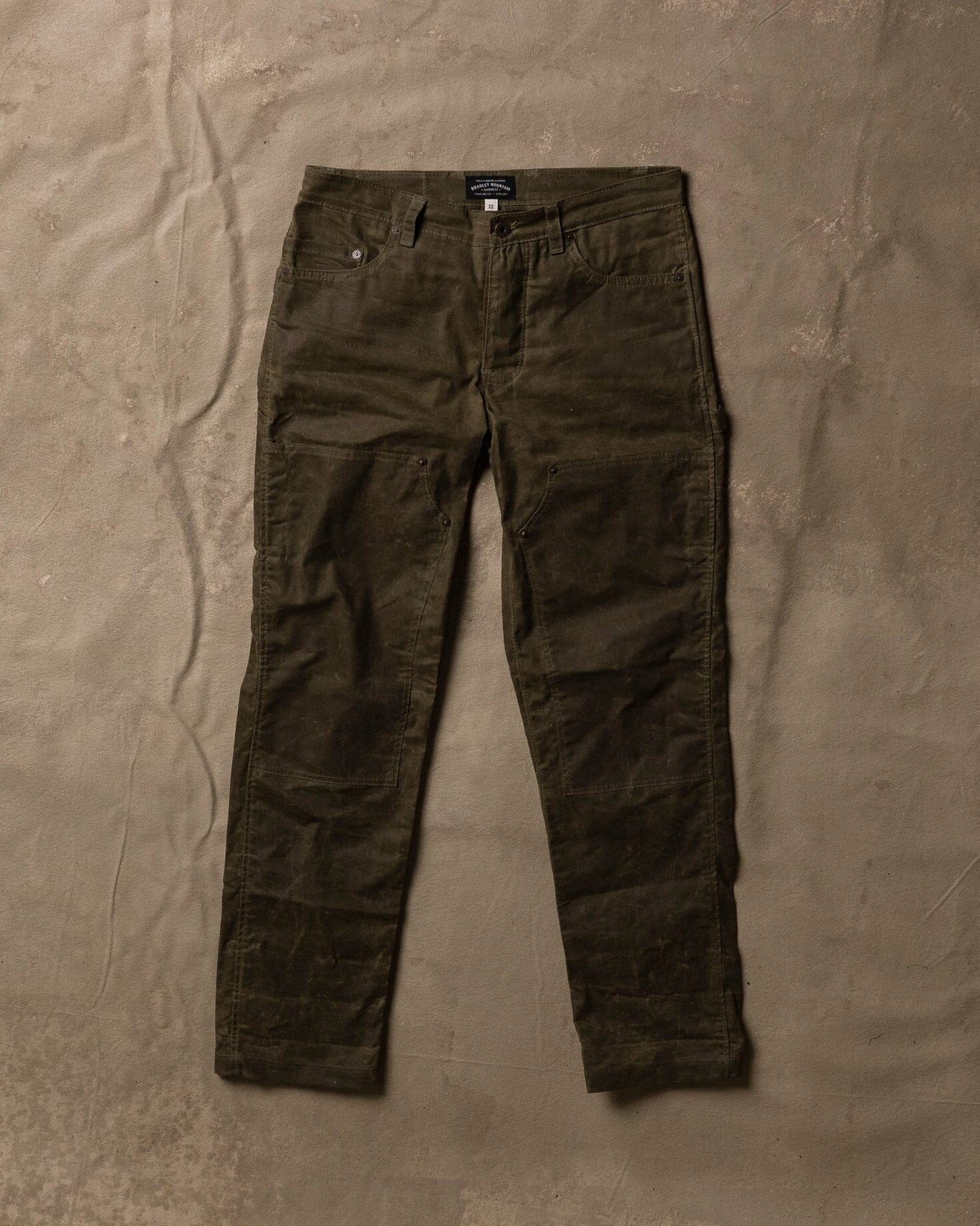 Whistler Work Pant - Waxed Military Olive Bradley Mountain 