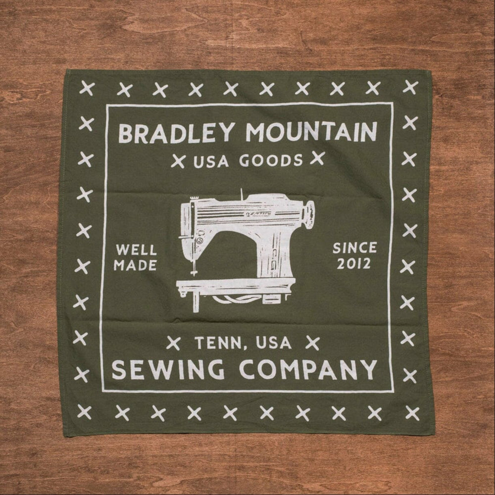 Sewing Company Bandana - Olive Accessories Bradley Mountain 