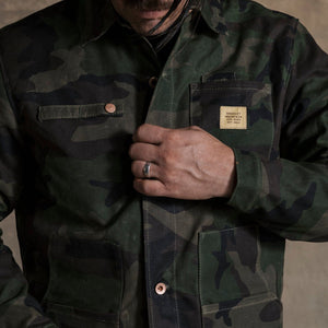 4-Season Cabin Jacket - Waxed Camo – Bradley Mountain
