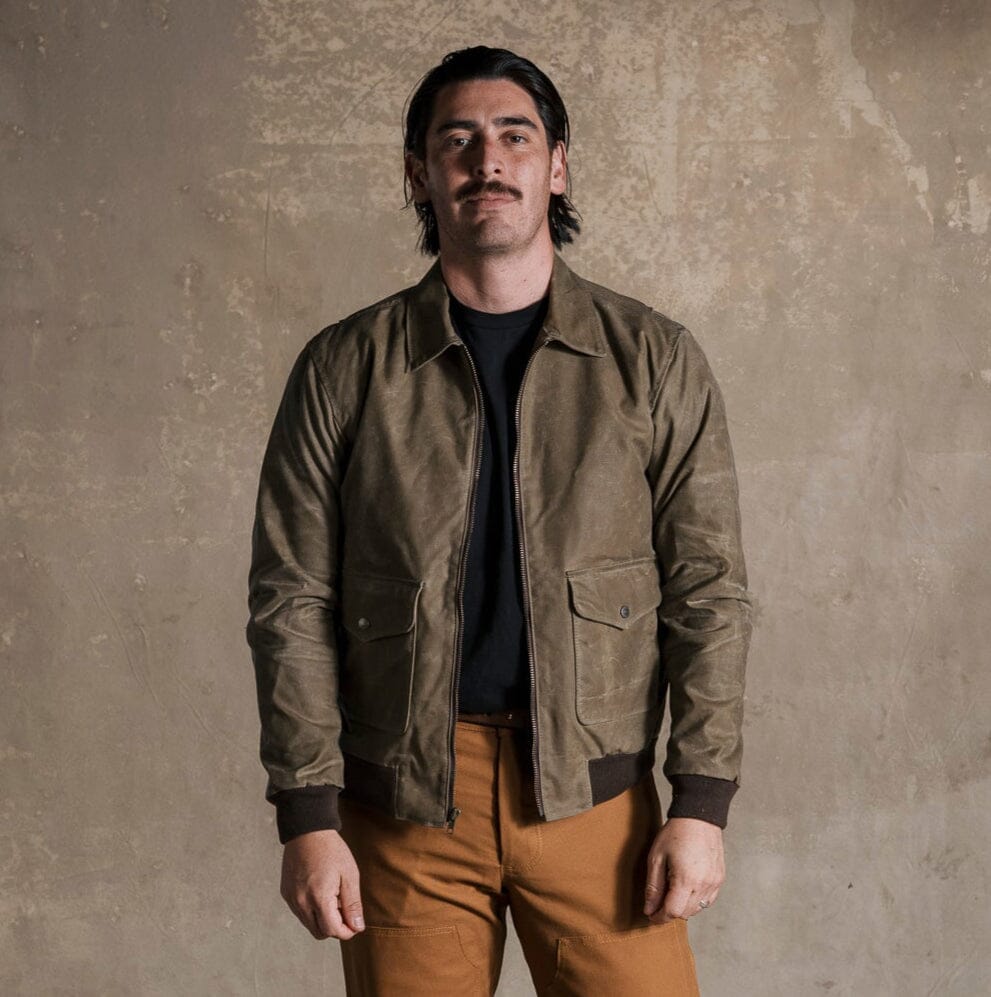 G-1 Waxed Bomber - Field Tan Bradley Mountain 