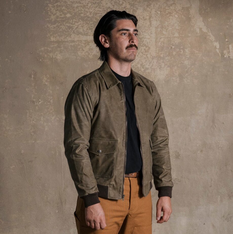 G-1 Waxed Bomber - Field Tan Bradley Mountain 