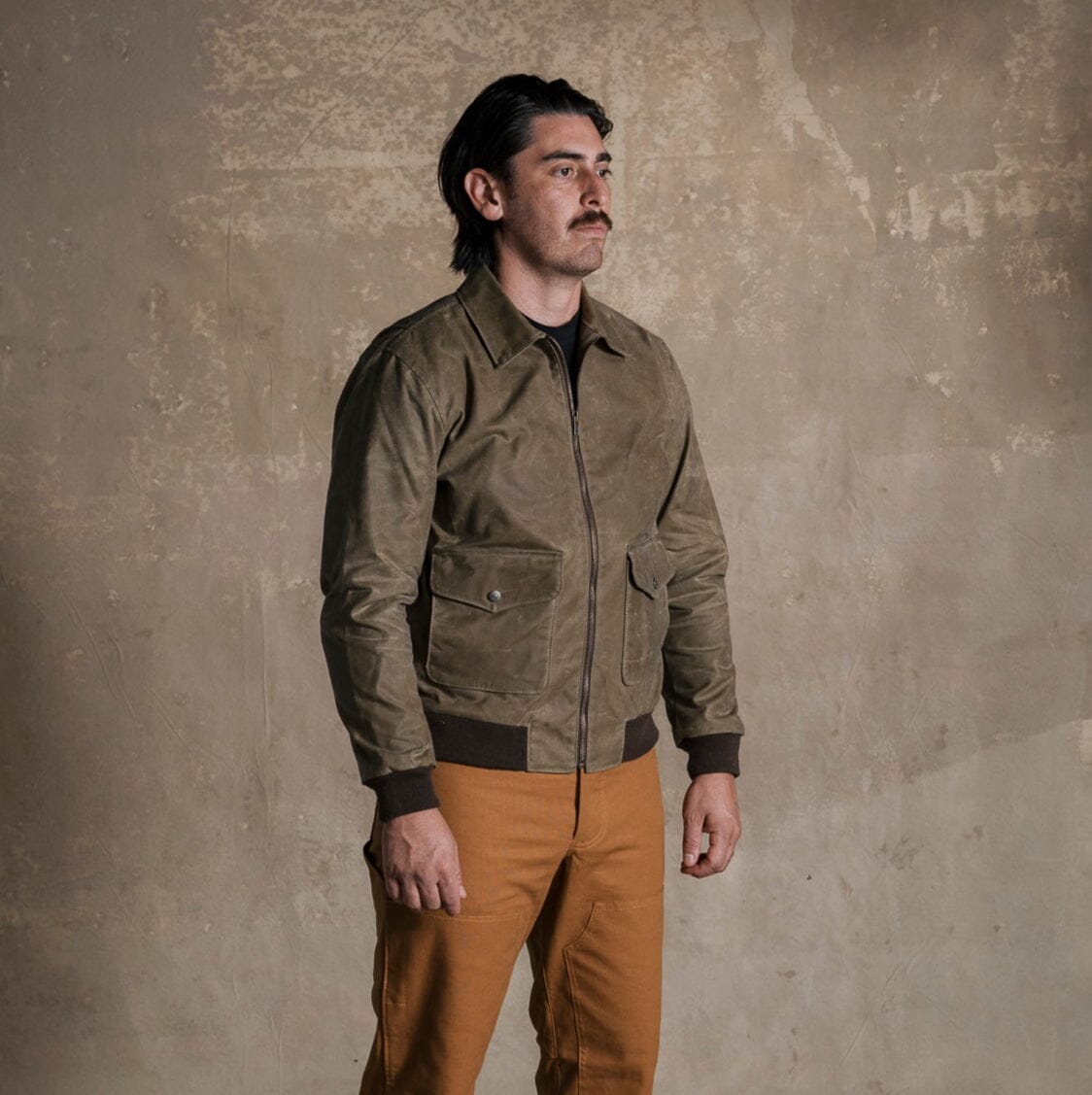G-1 Waxed Bomber - Field Tan Bradley Mountain 
