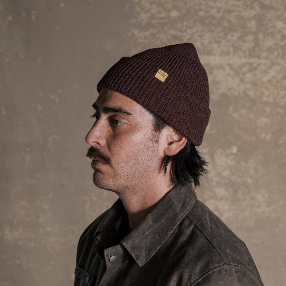 Wool Watch Cap - Maroon Bradley Mountain 