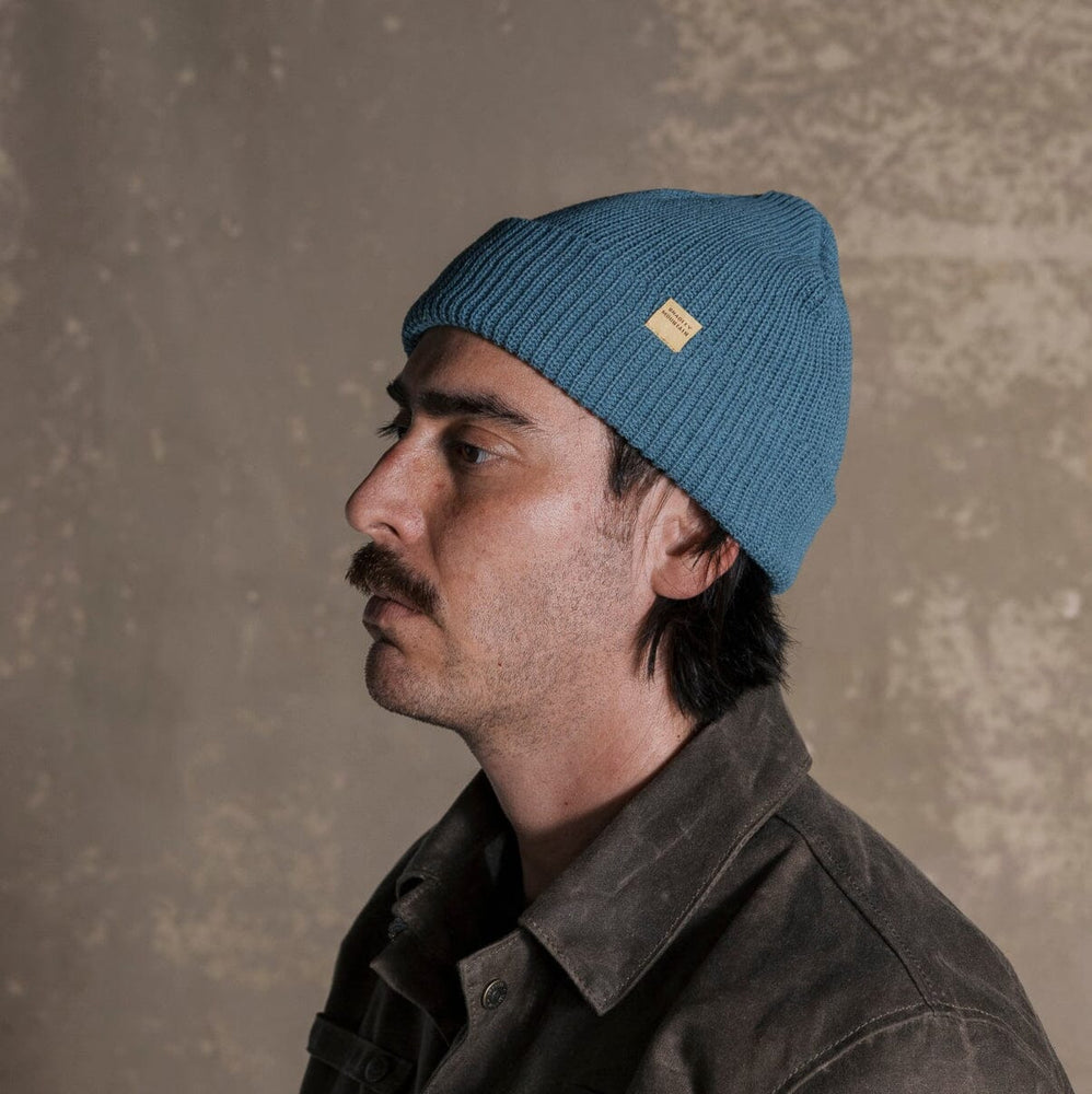 Cotton Watch Cap - Azure Bradley Mountain 