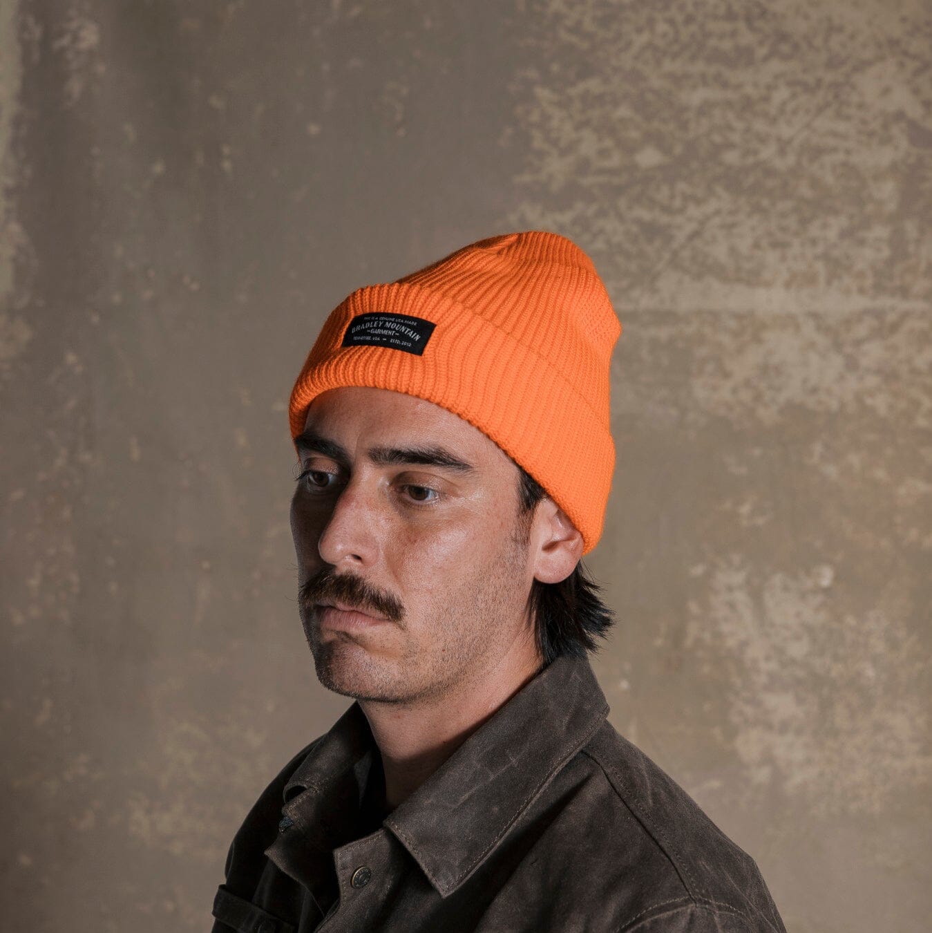 Acrylic Watch Cap - Hi-Vis Orange Bradley Mountain 
