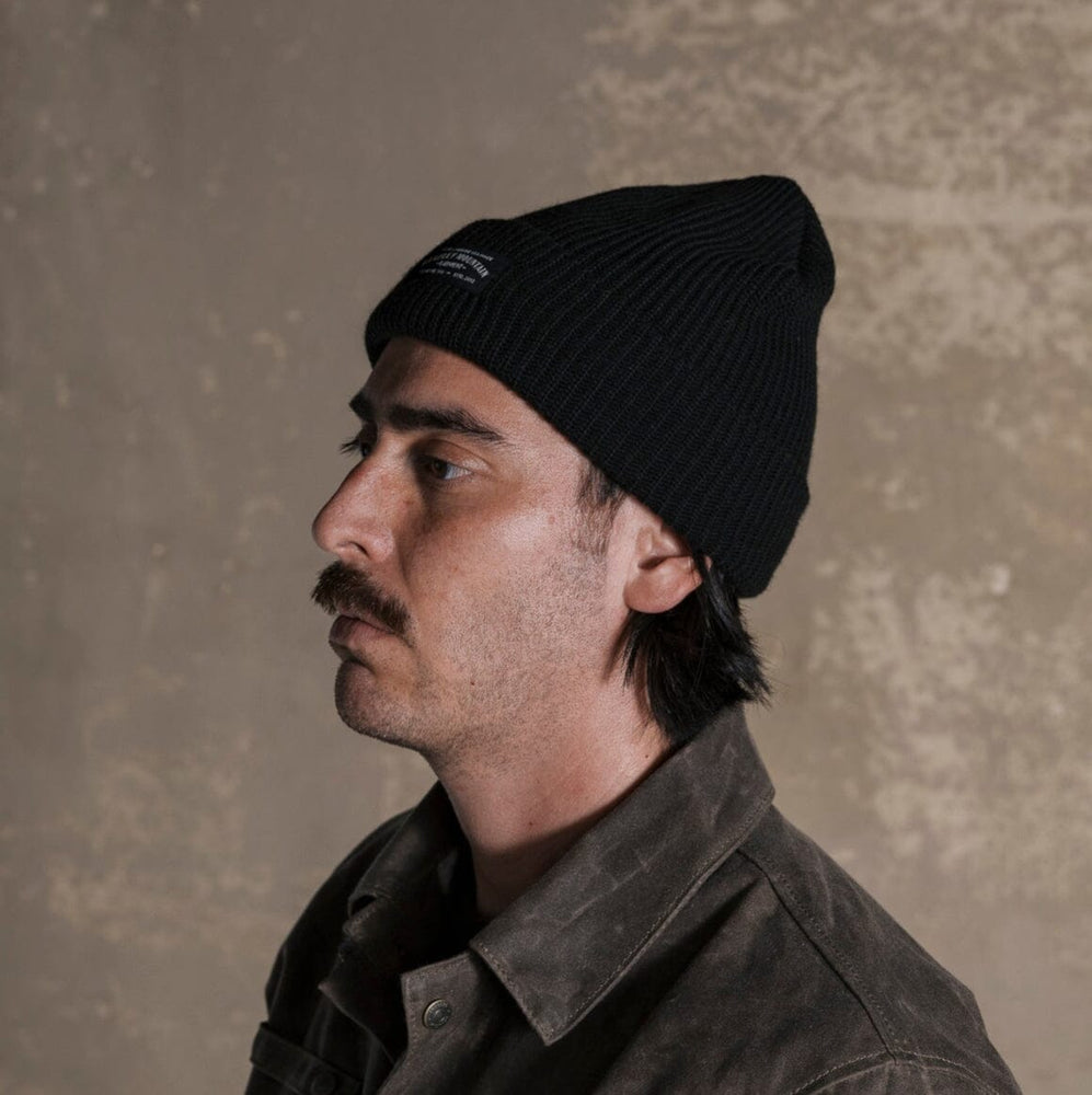 Acrylic Watch Cap - Black Bradley Mountain 