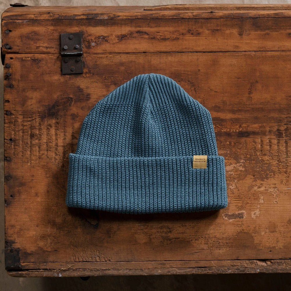 Cotton Watch Cap - Azure Bradley Mountain 