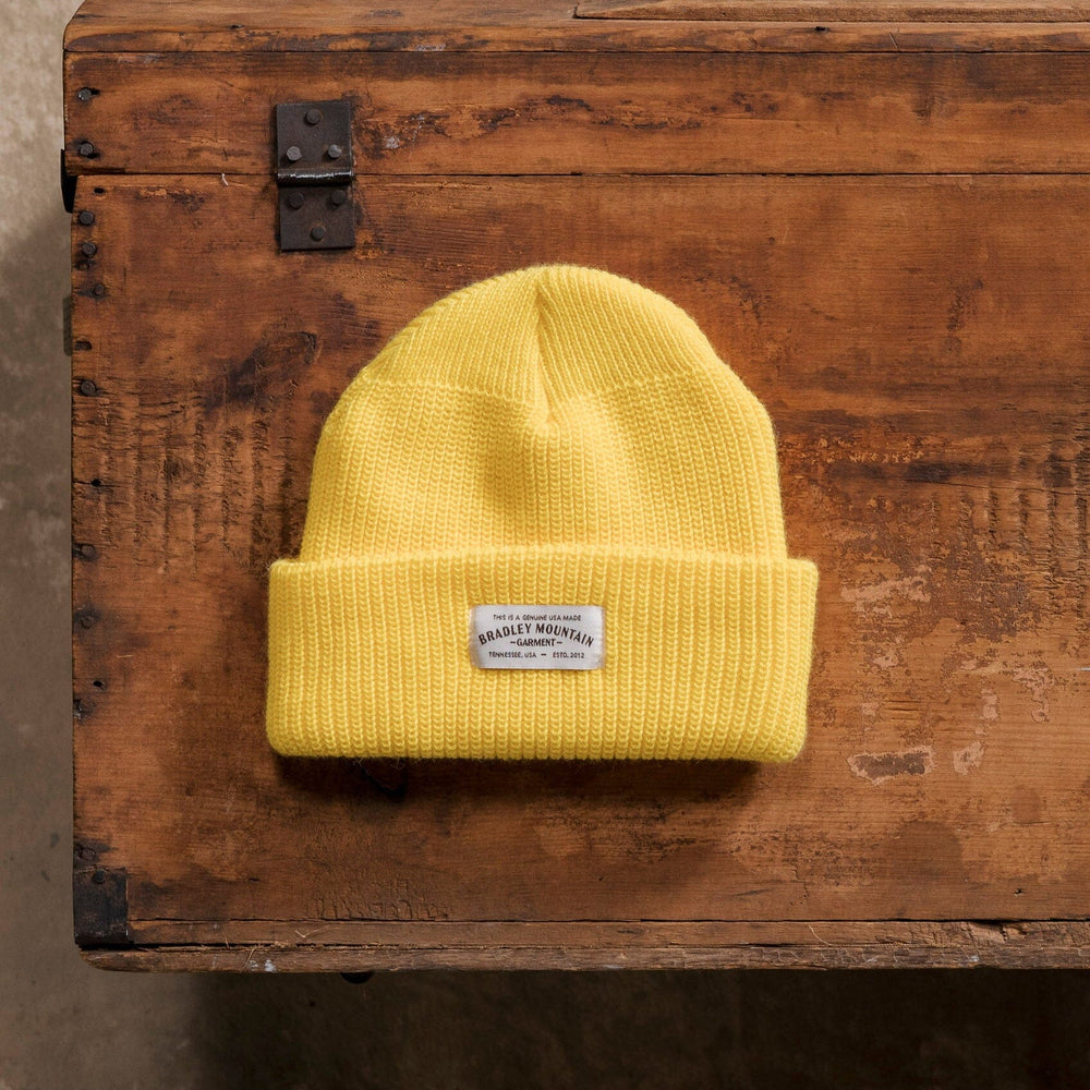 Acrylic Watch Cap - Liferaft Yellow Bradley Mountain 