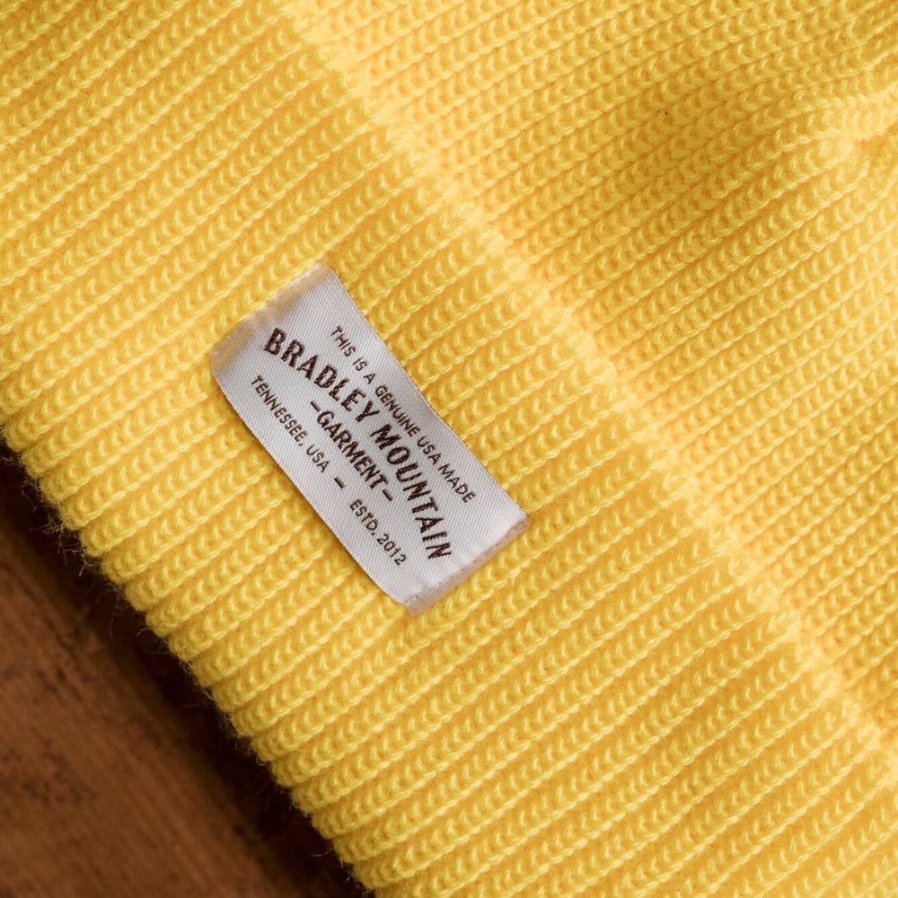 Acrylic Watch Cap - Liferaft Yellow Bradley Mountain 