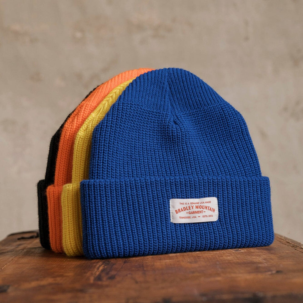 Acrylic Watch Cap - Primary Blue Bradley Mountain 