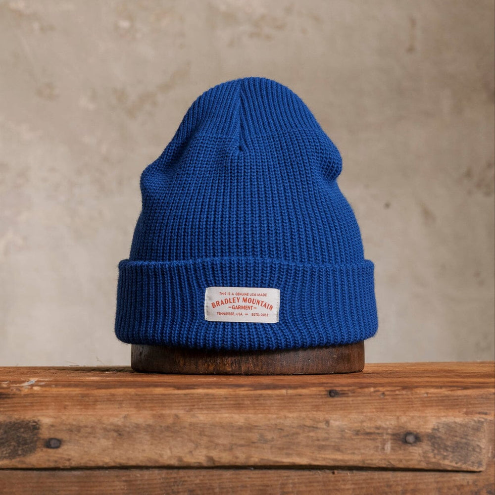 Acrylic Watch Cap - Primary Blue Bradley Mountain 
