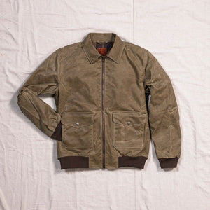 アクセサリー ULTRAROMANCEfabio'sfanny waxed/field tan G-1 Waxed Bomber - Field Tan – Bradley Mountain