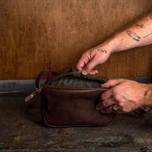 Rangefinder Bag - All Leather Walnut – Bradley Mountain