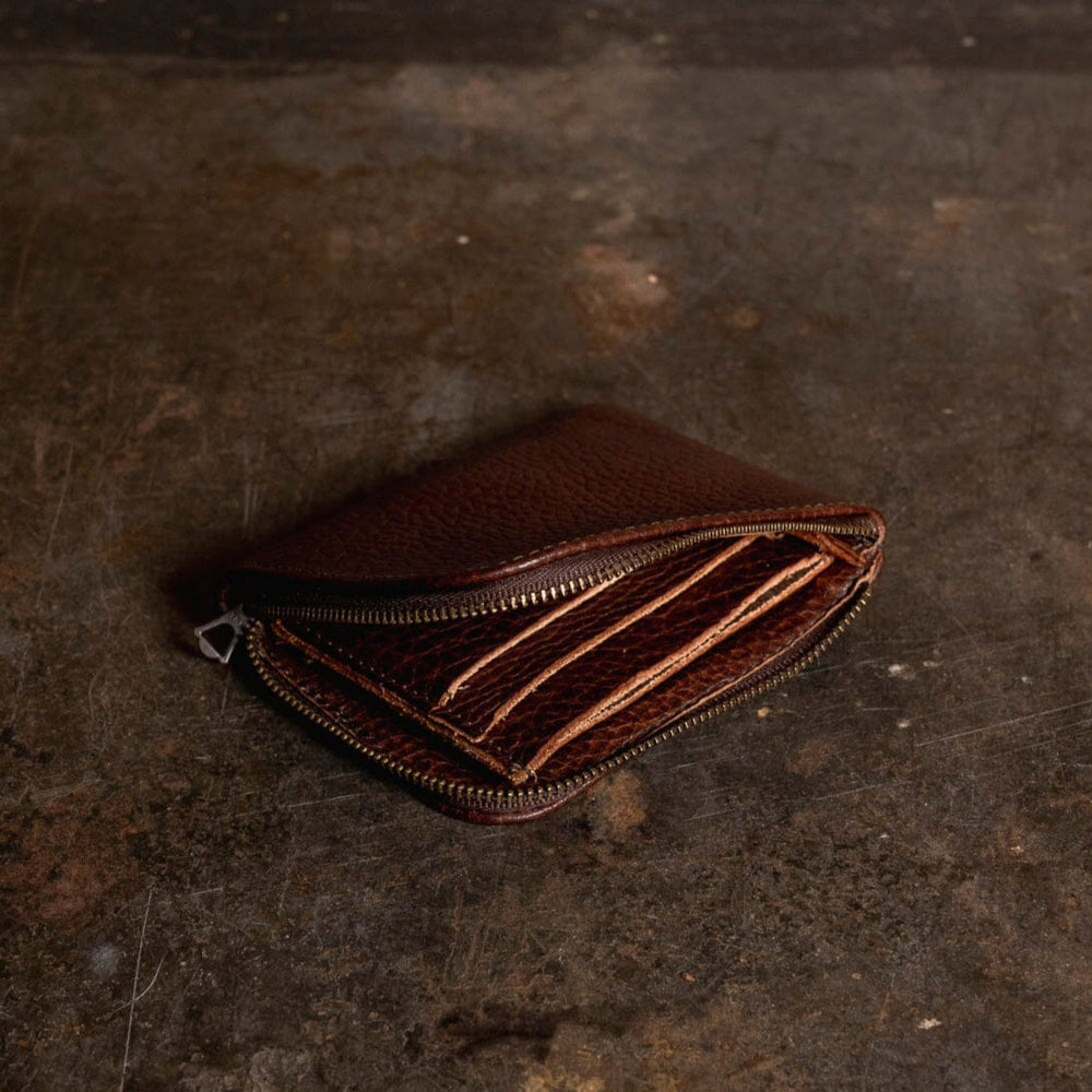 Zip Wallet - Walnut Leather Bradley Mountain 