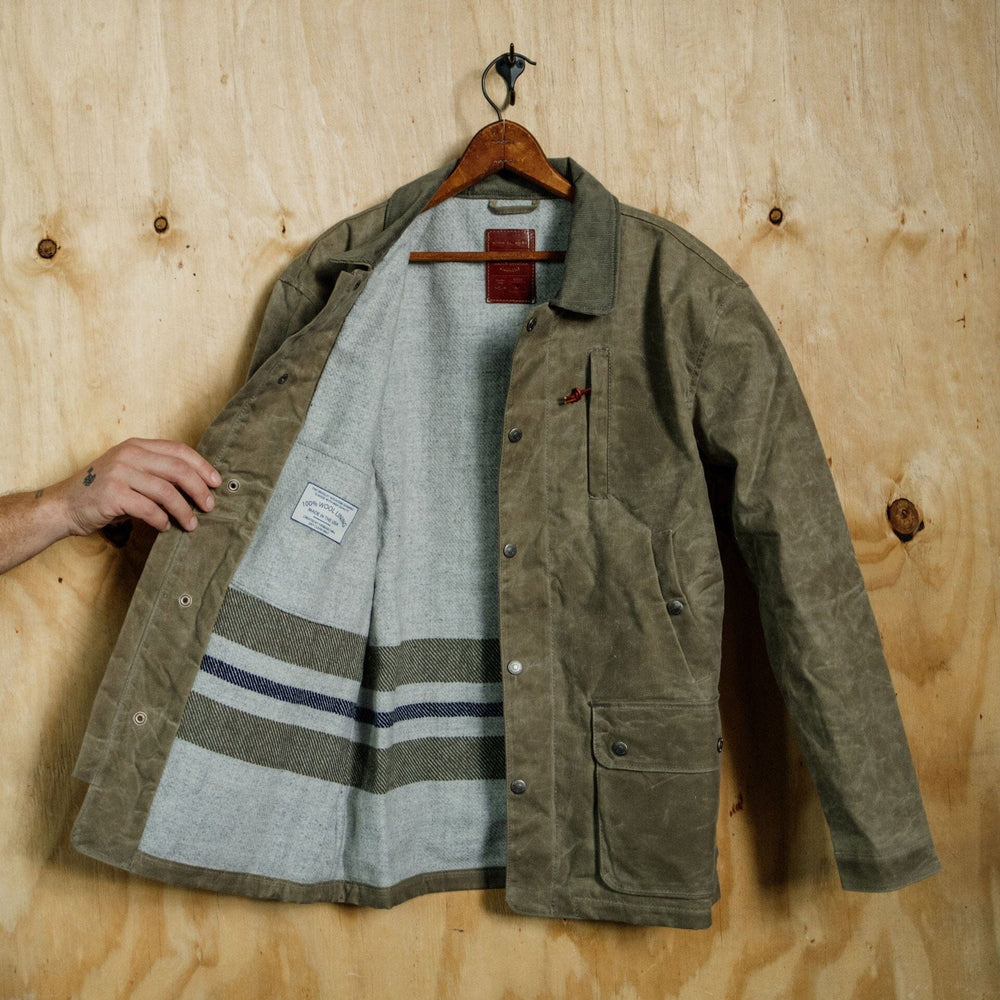 Waxed field jacket cheap