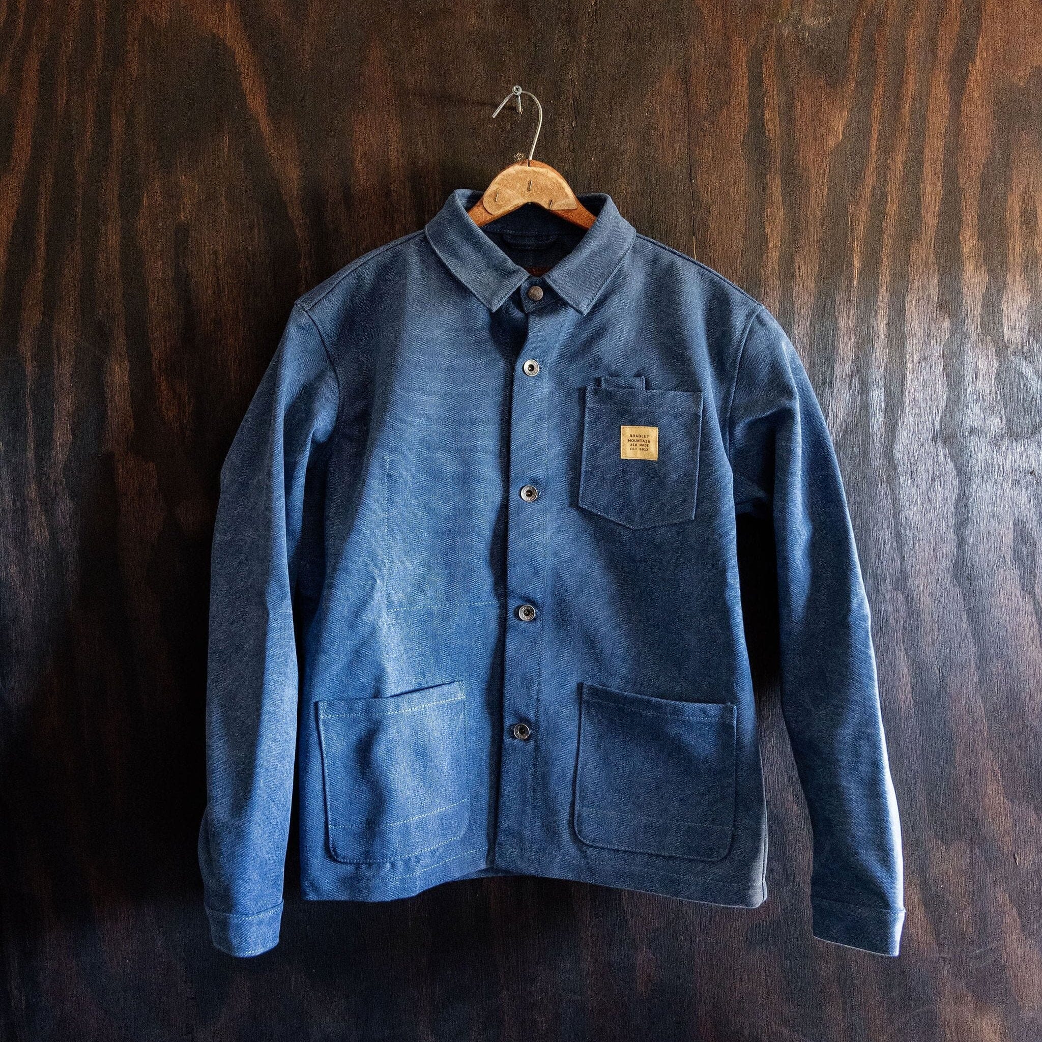 Edison Chore Coat - Stone Washed Indigo – Bradley Mountain
