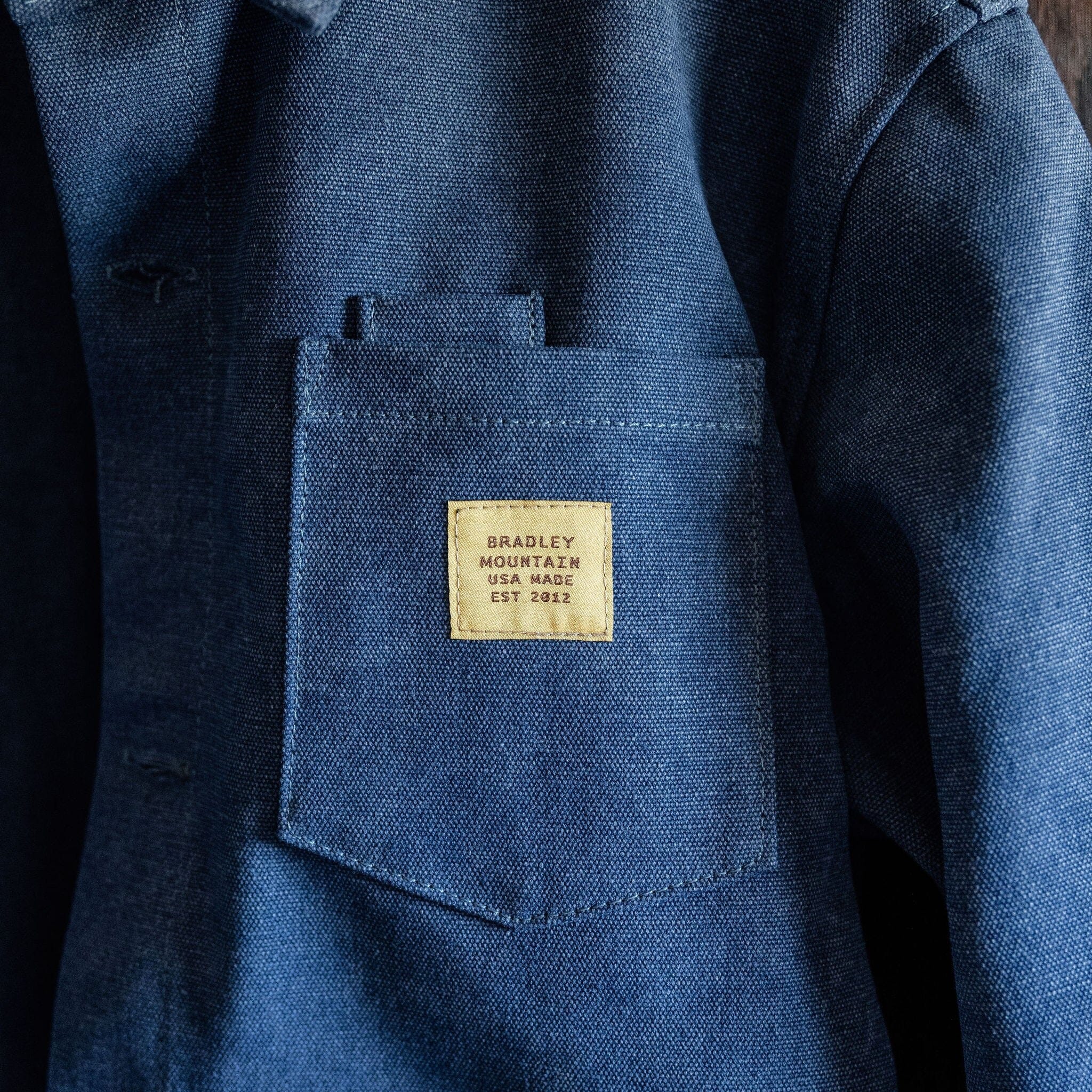 Edison Chore Coat - Stone Washed Indigo – Bradley Mountain
