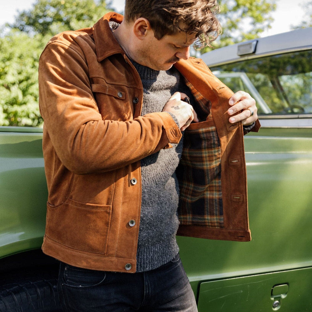 
            
                Load image into Gallery viewer, Suede Cabin Jacket Bradley Mountain 
            
        