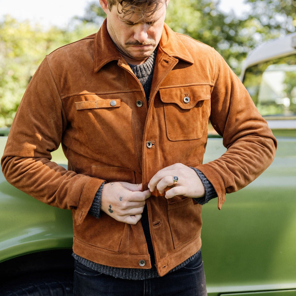 
            
                Load image into Gallery viewer, Suede Cabin Jacket Bradley Mountain 
            
        