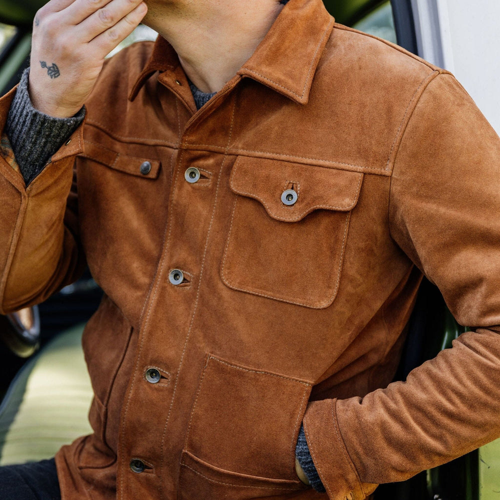 
            
                Load image into Gallery viewer, Suede Cabin Jacket Bradley Mountain 
            
        
