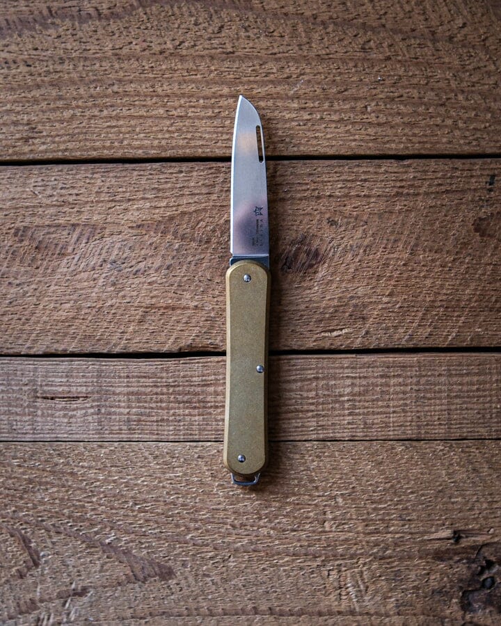 Mini Brass EDC Knife Bradley Mountain 