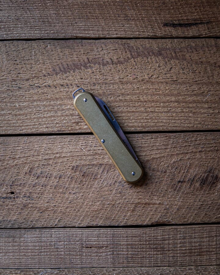 Mini Brass EDC Knife Bradley Mountain 