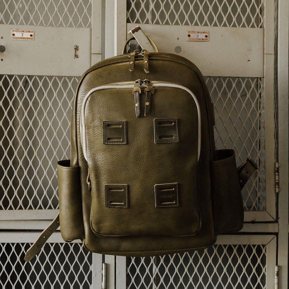 Leather Rover Backpack Olive Bradley Mountain