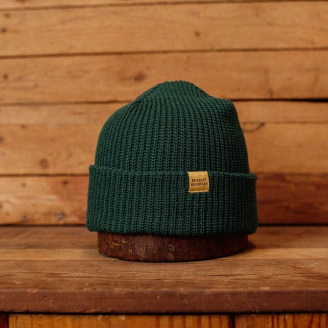 Cotton Watch Cap - Evergreen Bradley Mountain 