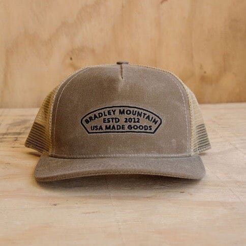 Arch Trucker Hat - Tan Bradley Mountain 